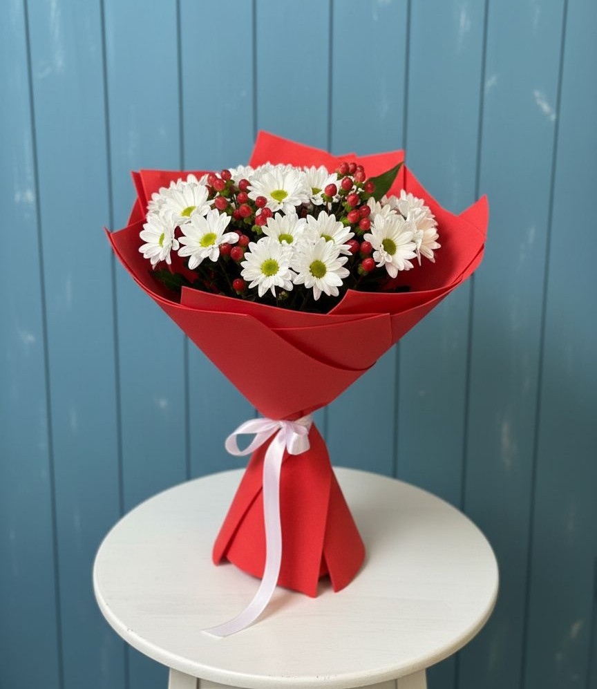 Букет цветов из: Хризантемы в Приютном