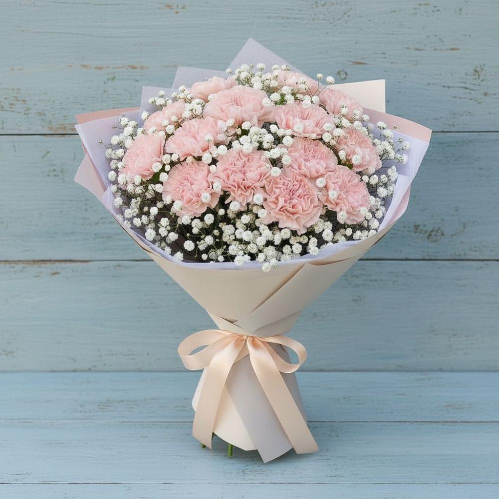 Букет цветов из: Гвоздики в Приютном