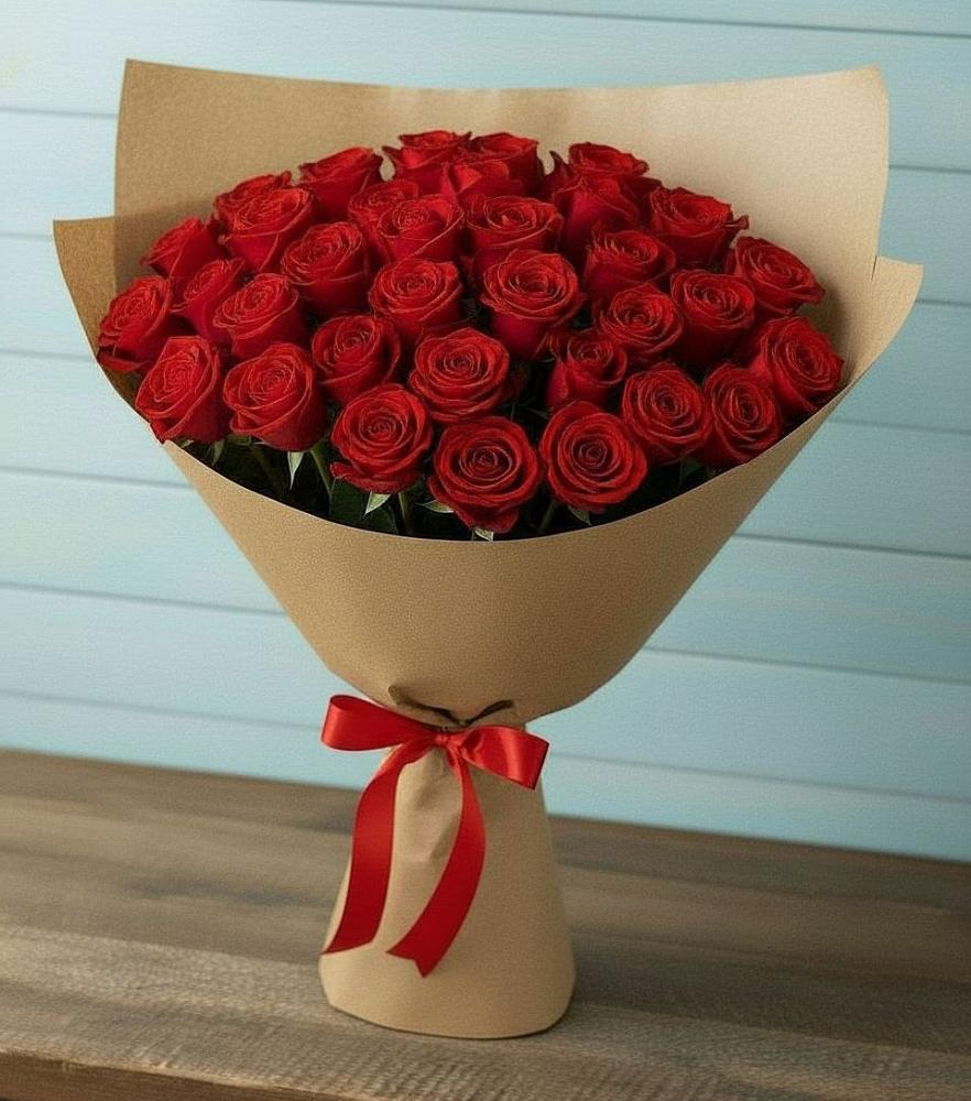 Букет Красные розы Милано в Приютном