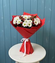 Букет цветов из:  Хризантемы #REPLACE_PRED# Приютном