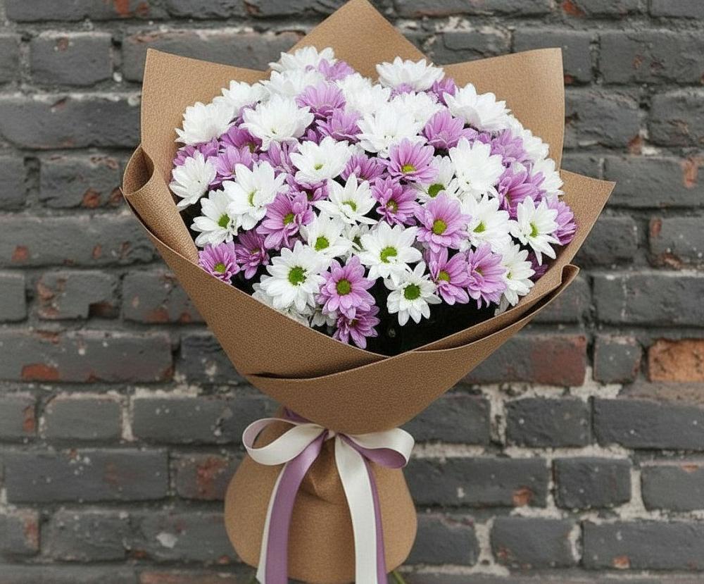 Букет цветов из: Хризантемы в Приютном