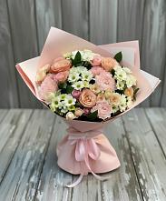 Букет цветов из:  Гвоздики, Розы и Хризантемы #REPLACE_PRED# Приютном