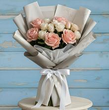 Букет цветов из:  Розы #REPLACE_PRED# Приютном