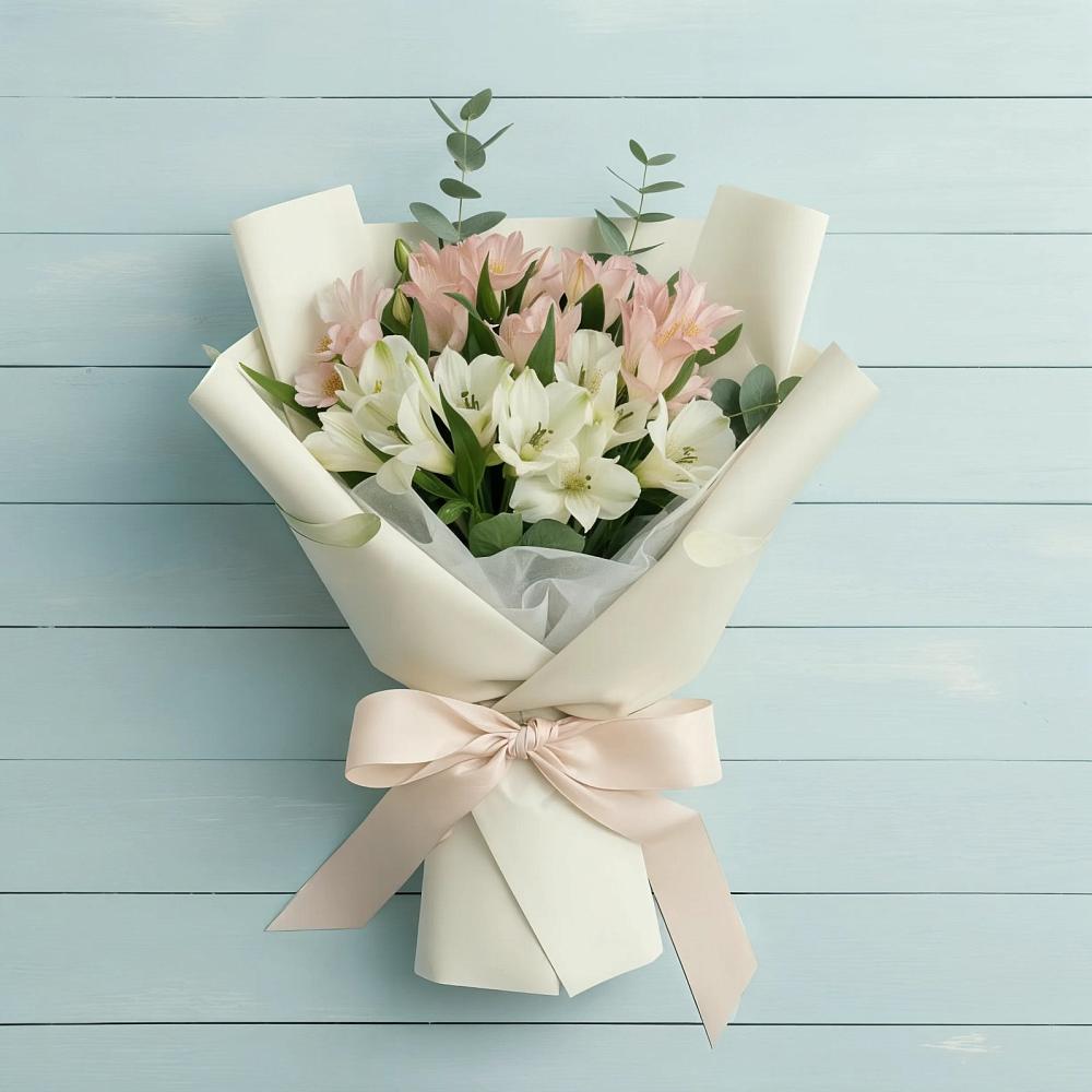 Букет цветов из: Альстромерии в Приютном